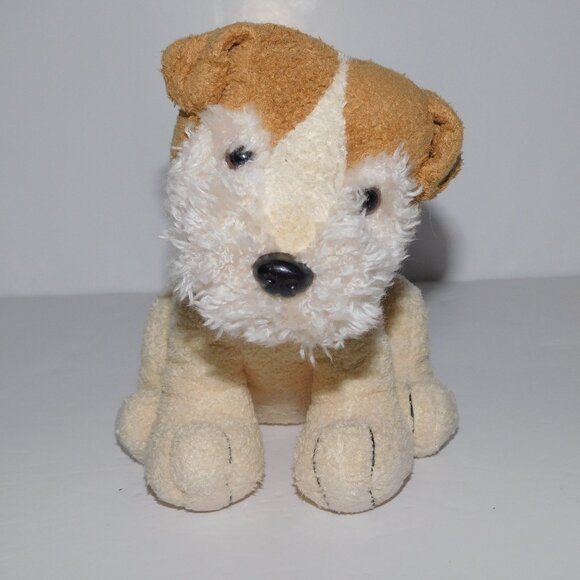 Russ Berrie Other - Russ Luv Pets Terrier Dog Trixie 6" plush Stuffed Chamois Feel Cream Brown Gray